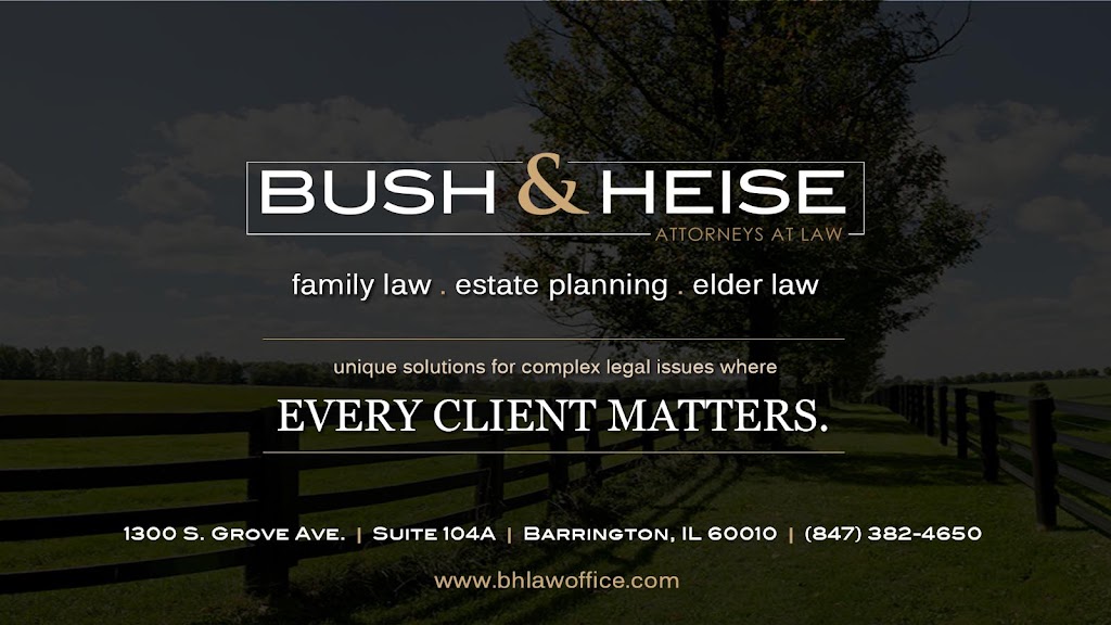Bush & Heise | 1300 S Grove Ave #104a, Barrington, IL 60010 | Phone: (847) 382-4560
