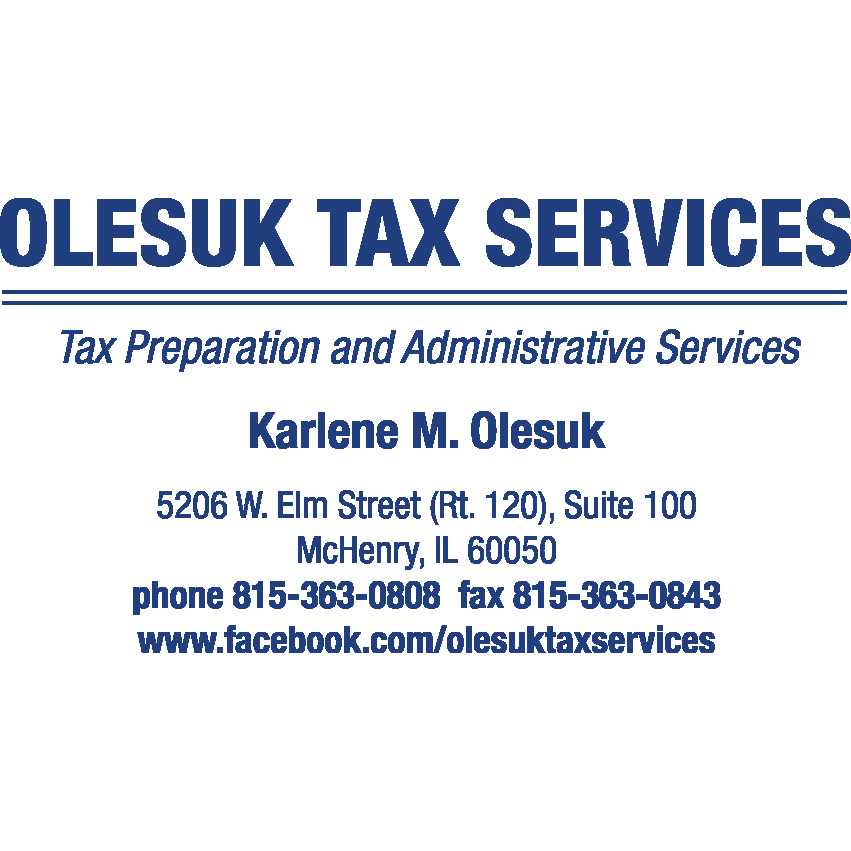 Olesuk Tax Services | 5206 W Elm St, McHenry, IL 60050 | Phone: (815) 363-0808