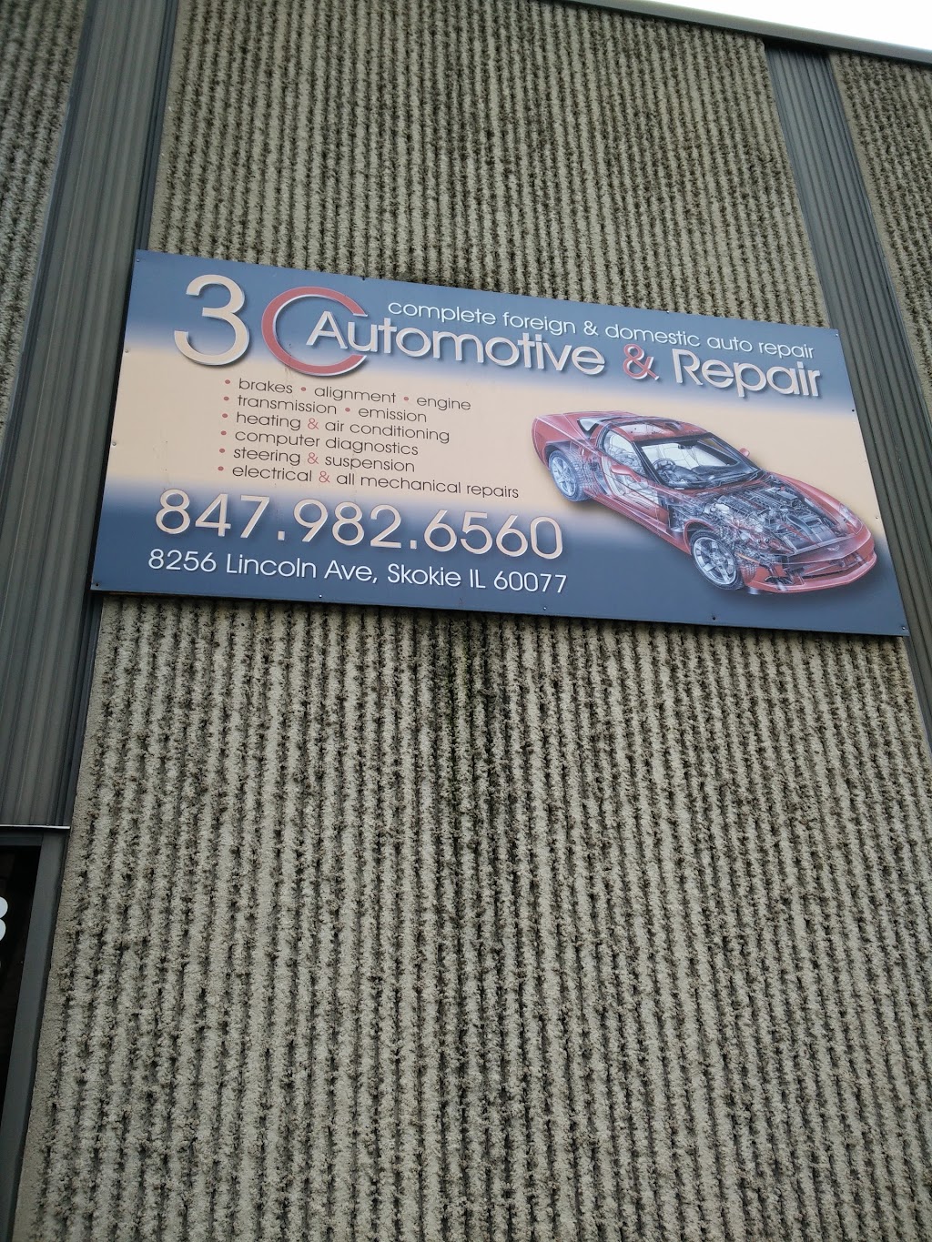 3 C Automotive & Repair Co. | 8256 Lincoln Ave, Skokie, IL 60077 | Phone: (847) 982-6560